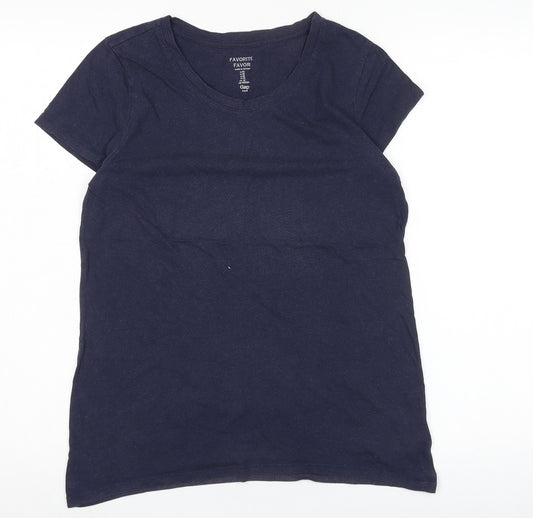 Gap Women's Blue Cotton T-Shirt Size 12