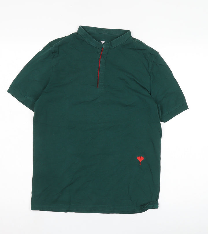 Ginkgo Unisex Green Polo Shirt XL - Casual Style