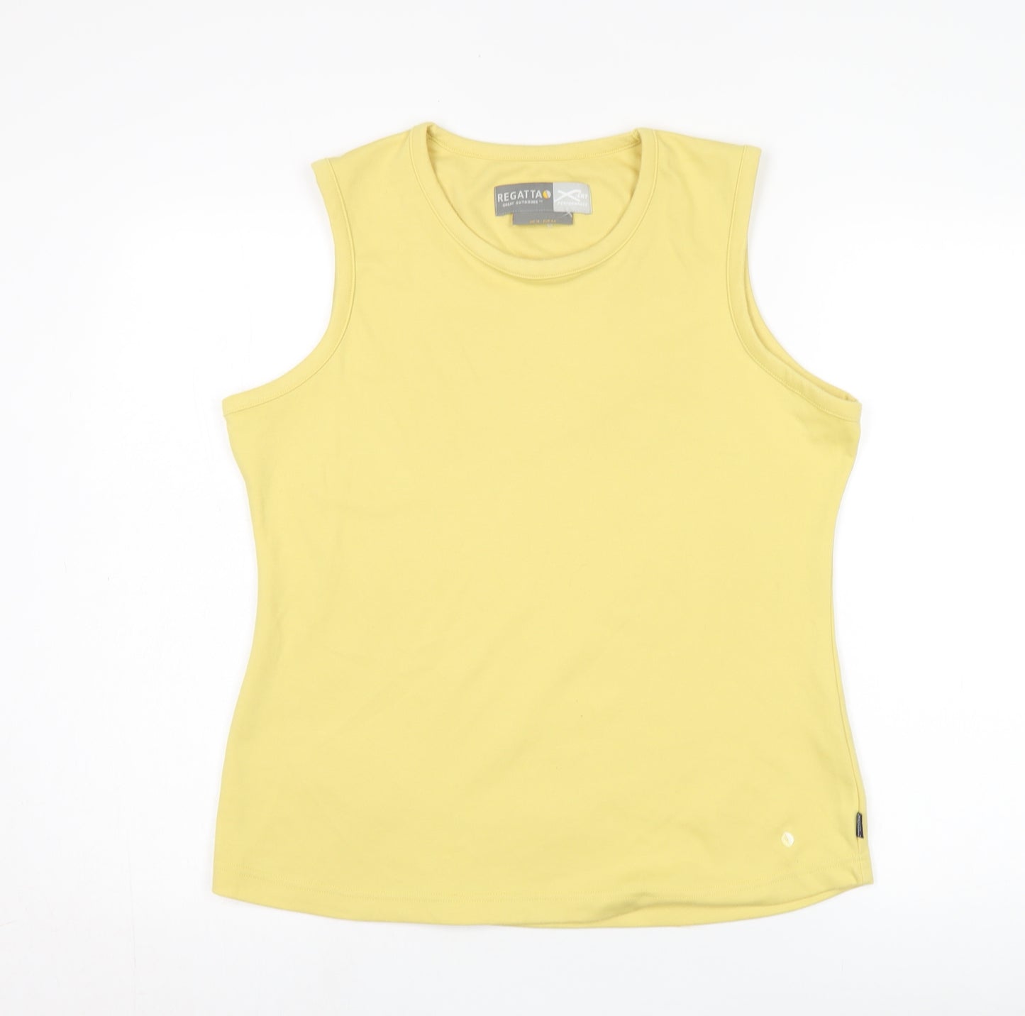 Regatta Women's Yellow Crew Neck Tank Top Size 18
