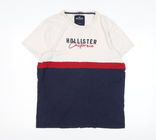 Hollister Men’s Multicoloured L T-Shirt Crew Neck