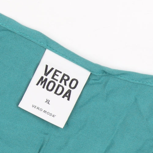 Vero Moda Women's Green XL Basic T-Shirt