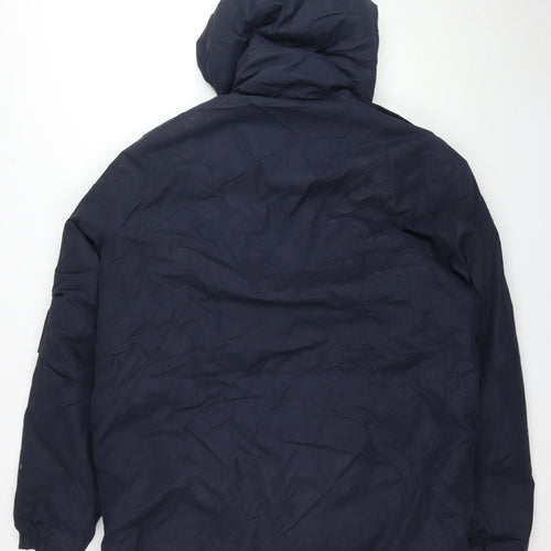 Paul Smith Men's Blue XL Parka Jacket with Hood
