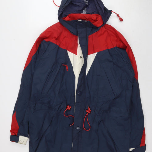Gentini Men's Blue Red Windbreaker Jacket S