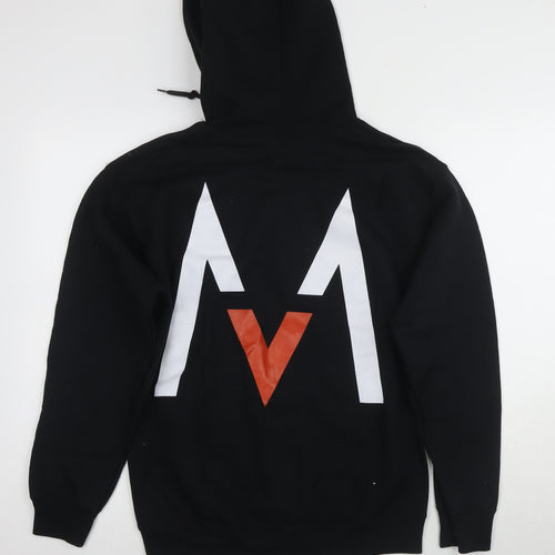 Gildan Unisex Maroon 5 Black Full Zip Hoodie Size S