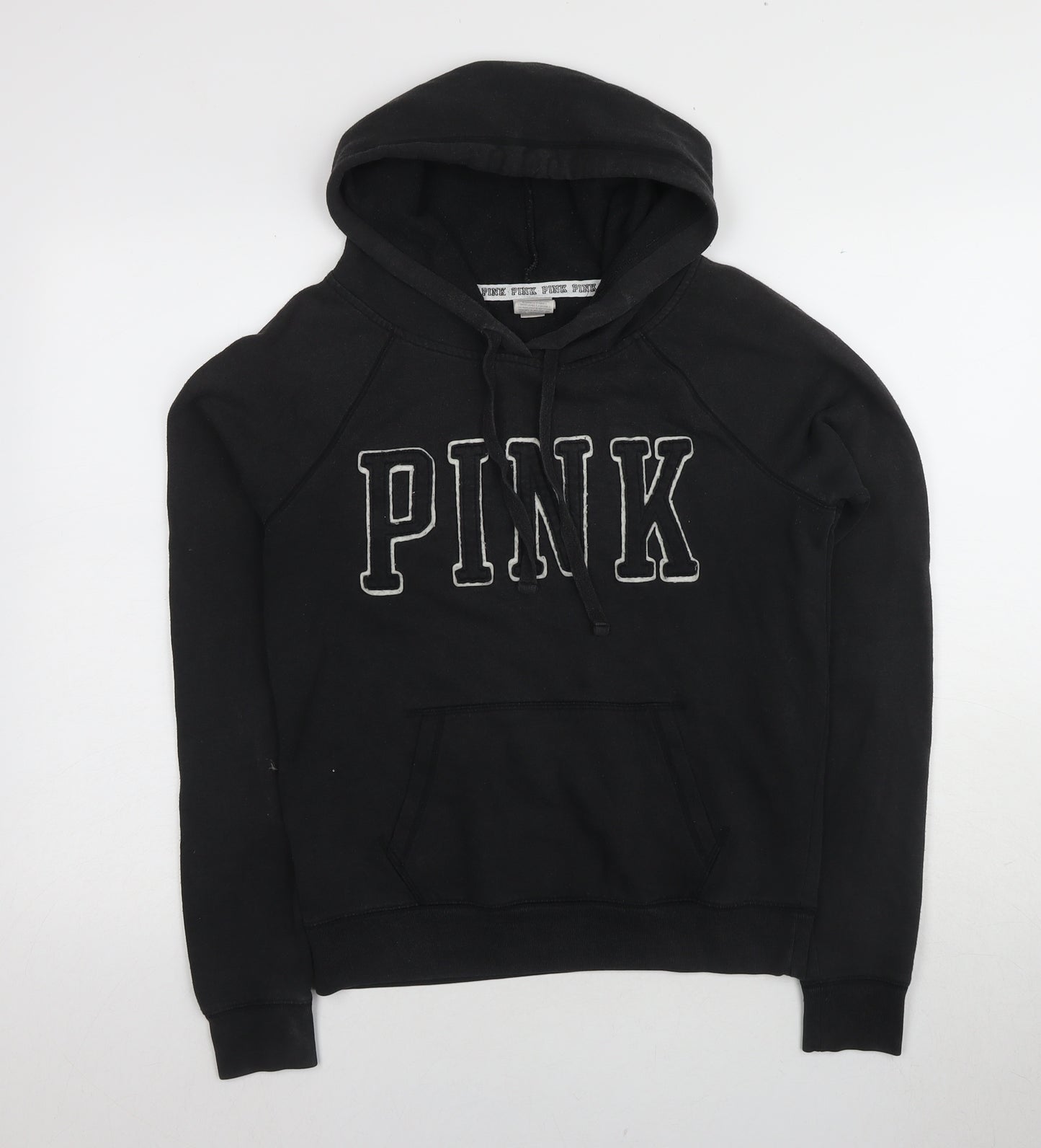 Victoria's Secret PINK Women's Black Hoodie Size S