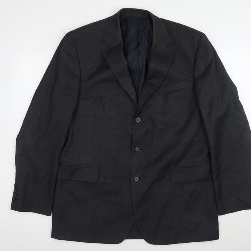 Austin Reed Men's Black Check Blazer 42R Formal