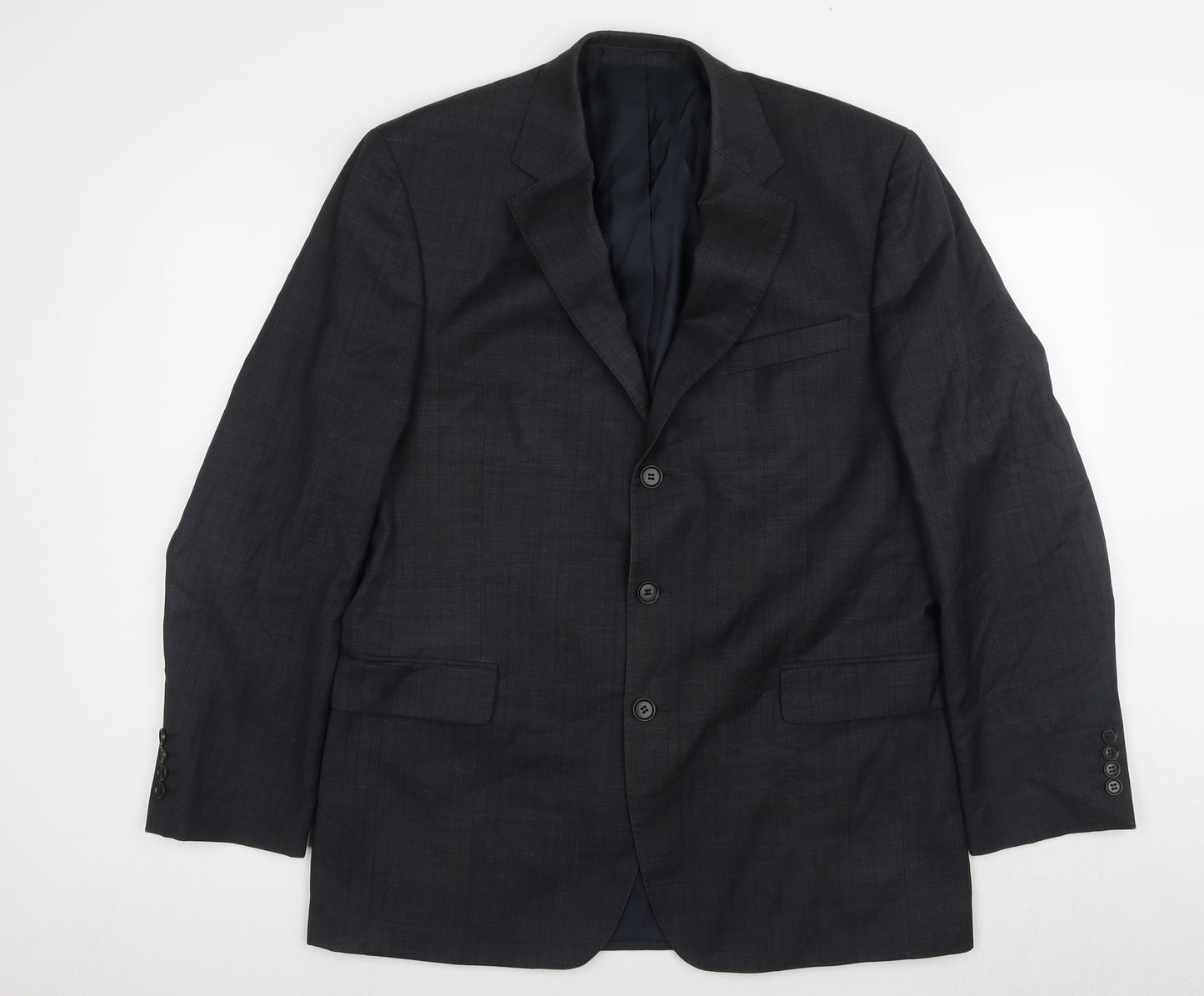 Austin Reed Men's Black Check Blazer 42R Formal