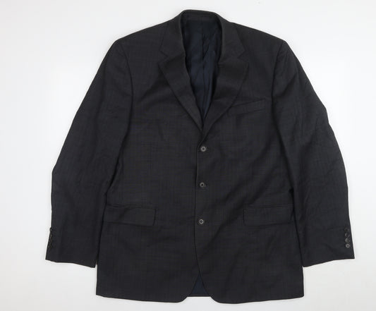 Austin Reed Men's Black Check Blazer 42R Formal