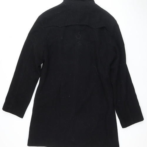 Blood & Glitter Women's Black Wool Pea Coat Size L