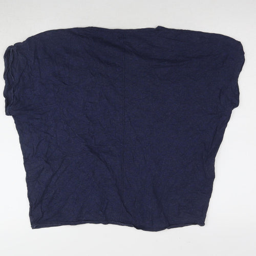 Brora Women's Blue Relaxed Fit Basic T-Shirt