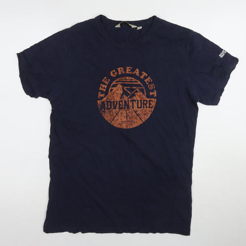 Regatta Men's Blue Adventure Graphic T-Shirt, Size S