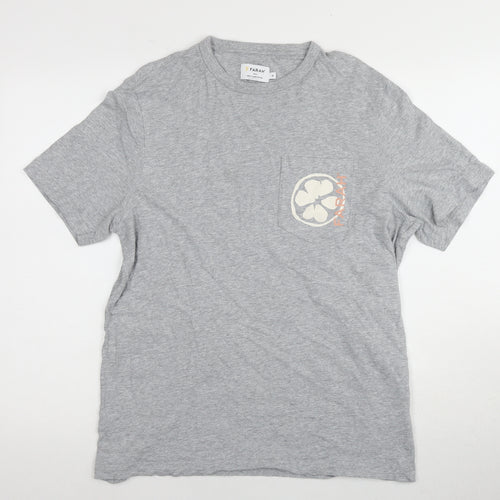 Farah Men's Grey Organic Cotton T-Shirt, M