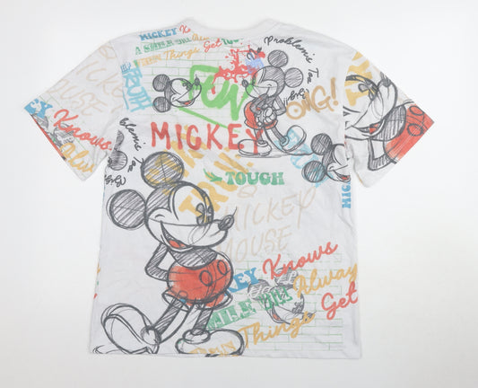 Disney at George Men's Multicoloured Mickey T-Shirt M