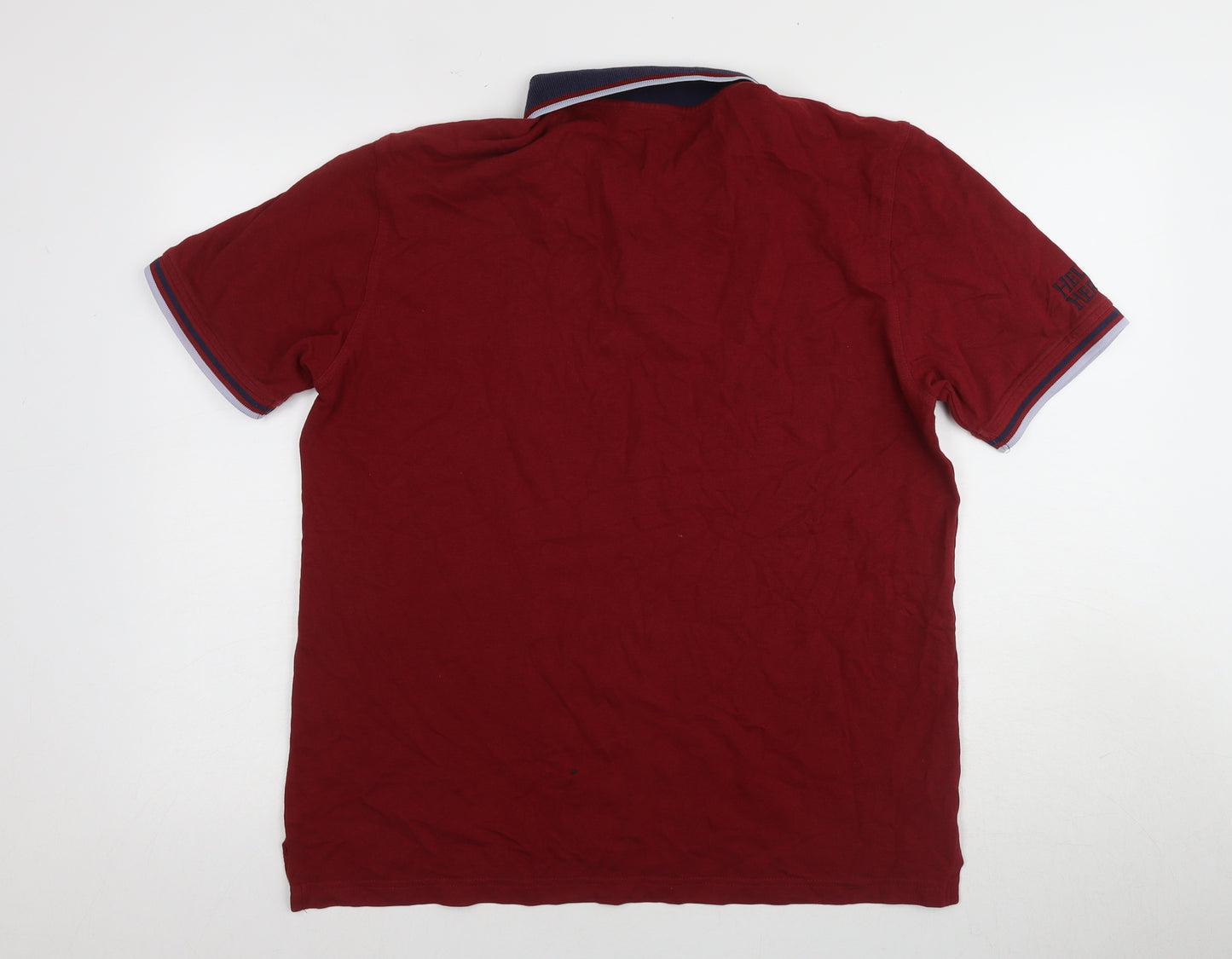Help for Heroes Men's Red Polo Shirt L Short Sleeve