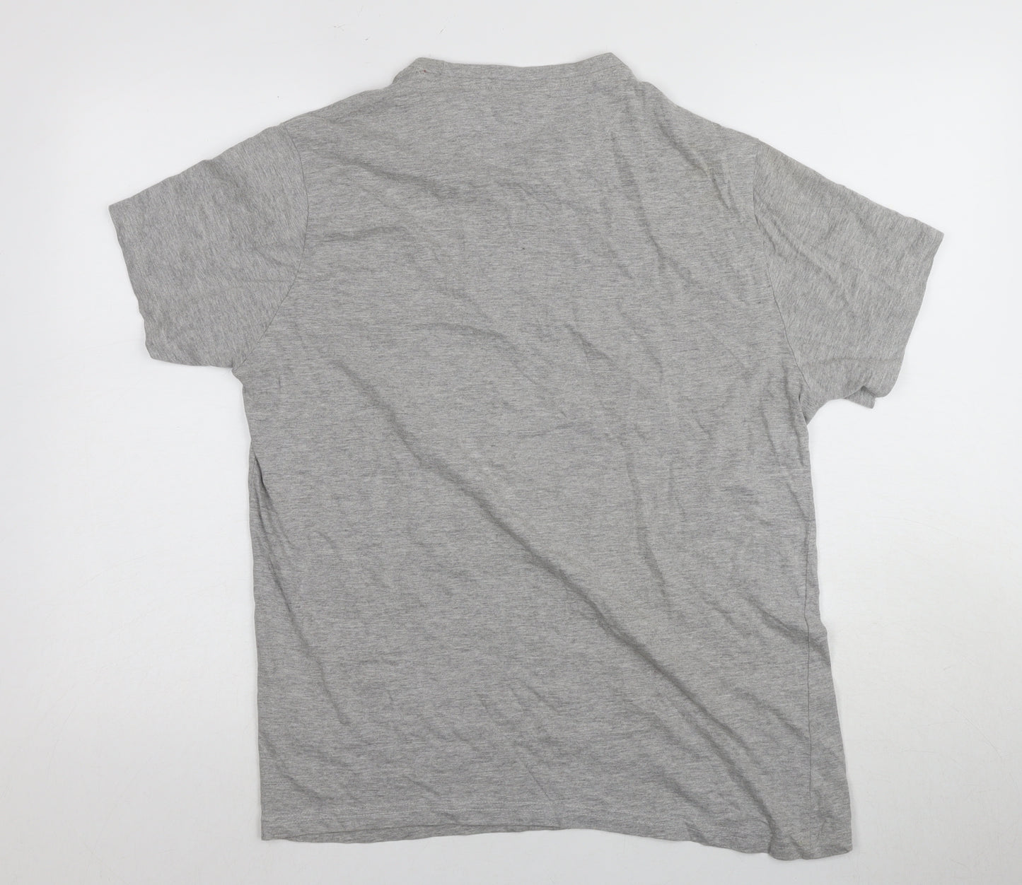 Pierre Cardin Men's Grey Graphic Print T-Shirt L