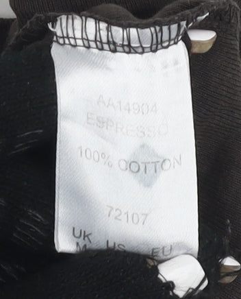 Cotton Traders Brown Roll Neck Long Sleeve T-Shirt M