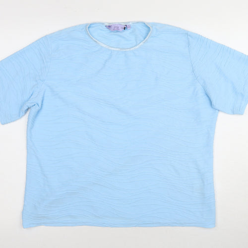 Honor Millburn Women's Blue Relaxed T-Shirt Size 18