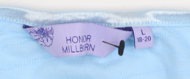 Honor Millburn Women's Blue Relaxed T-Shirt Size 18