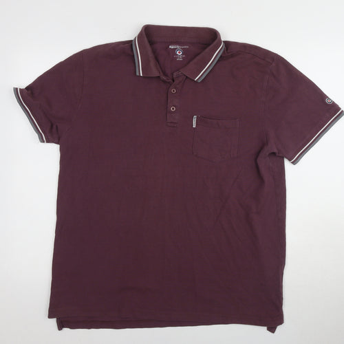 Lambretta Men's Purple Polo Shirt, Size 12, Short Sleeve
