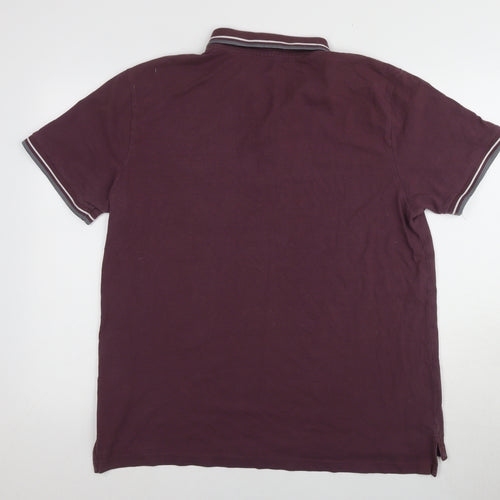 Lambretta Men's Purple Polo Shirt, Size 12, Short Sleeve