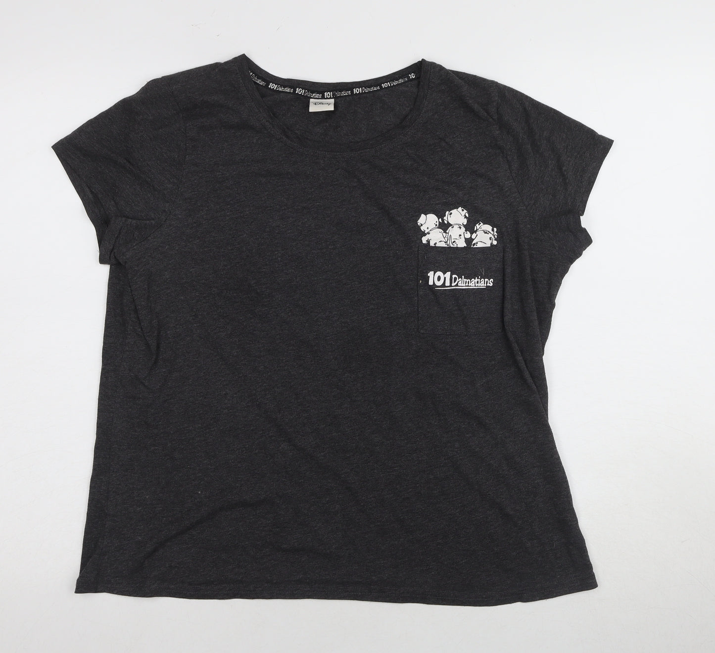 Disney 101 Dalmatians Women's Black Pyjama Top 16-18