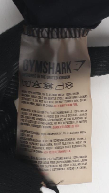 Gymshark Men's Black Medium Athletic Fit T-Shirt