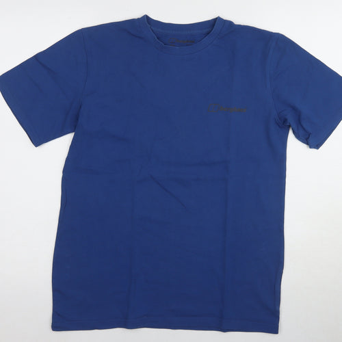 Berghaus Men's Blue Cotton Short Sleeve T-Shirt M