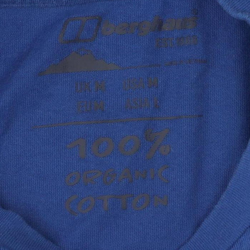Berghaus Men's Blue Cotton Short Sleeve T-Shirt M