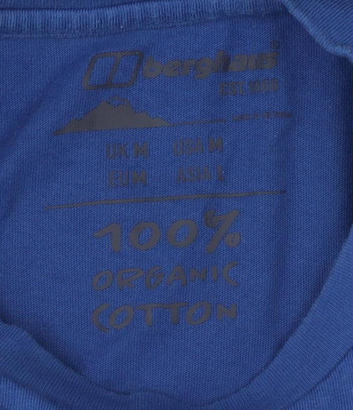 Berghaus Men's Blue Cotton Short Sleeve T-Shirt M
