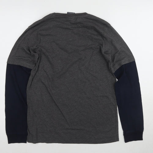 Champion Mens Grey Long Sleeve T-Shirt XL