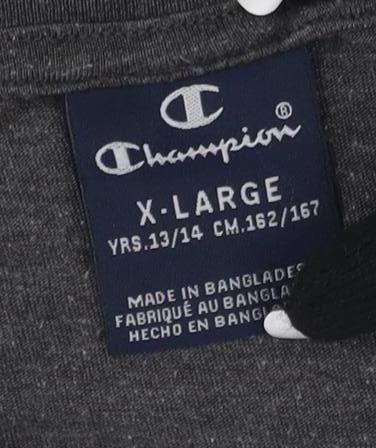 Champion Mens Grey Long Sleeve T-Shirt XL