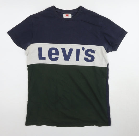 Levi's Men's Multicoloured Crew Neck T-Shirt, Size S