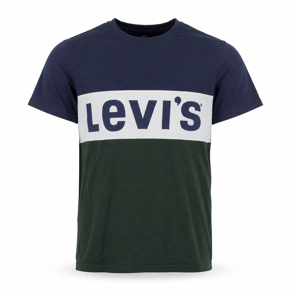 Front view of Levi's Men's Multicoloured Crew Neck T-Shirt, size S
