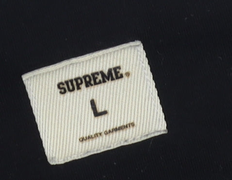 Supreme Men's Black L White Castle T-Shirt