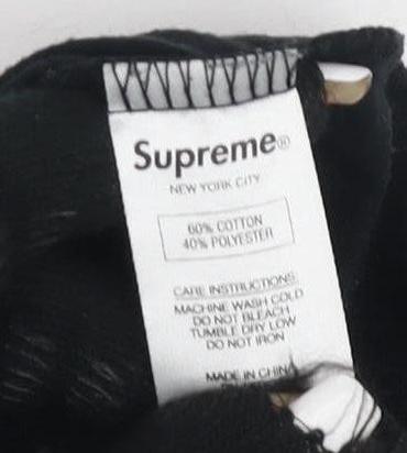 Supreme Men's Black L White Castle T-Shirt