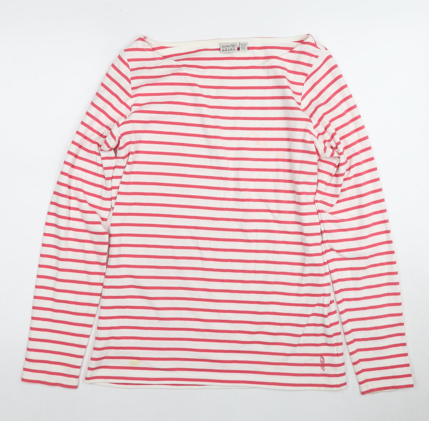 Esprit Women's Multicoloured Striped T-Shirt, 2XL