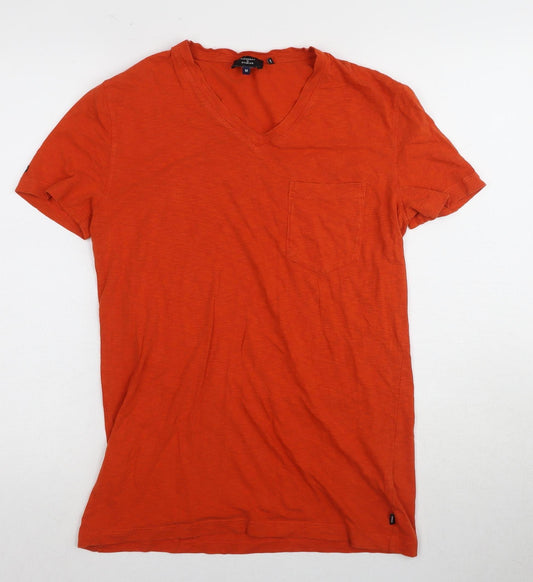 Superdry Men's Orange V-Neck T-Shirt M