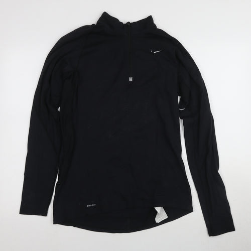 Nike Men's Black Long Sleeve Dri-FIT Running Top