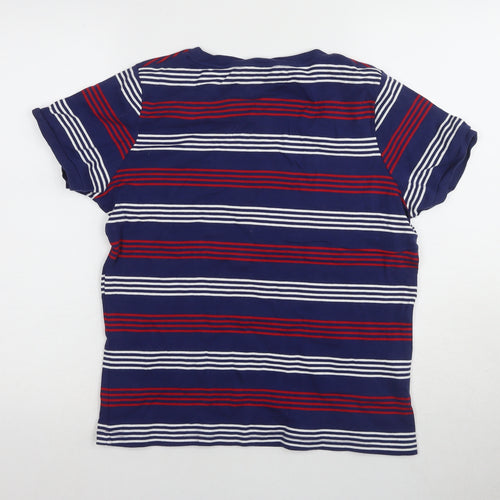 Texpery Women's Blue Striped T-Shirt L