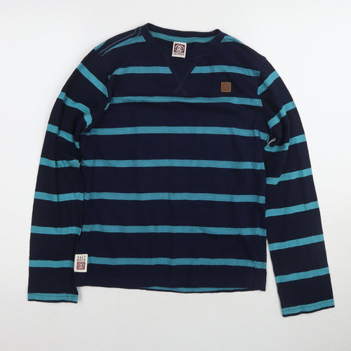 Saltrock Boys Blue Striped Long Sleeve T-Shirt