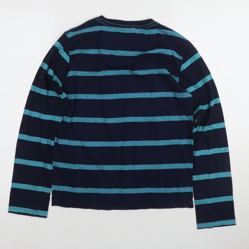 Saltrock Boys Blue Striped Long Sleeve T-Shirt