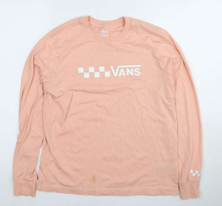 Vans Pink XS Long Sleeve Unisex T-Shirt