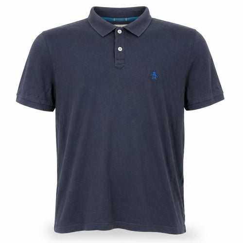 Original Penguin Men's Blue Slim Fit Polo Shirt L