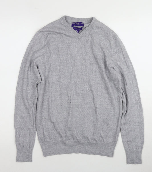 Savile Row Men's Grey Pullover Jumper M