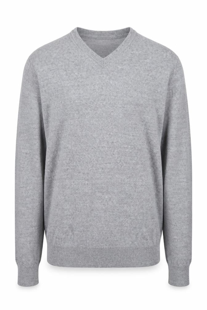 Front view of Savile Row Men's Grey jumper M