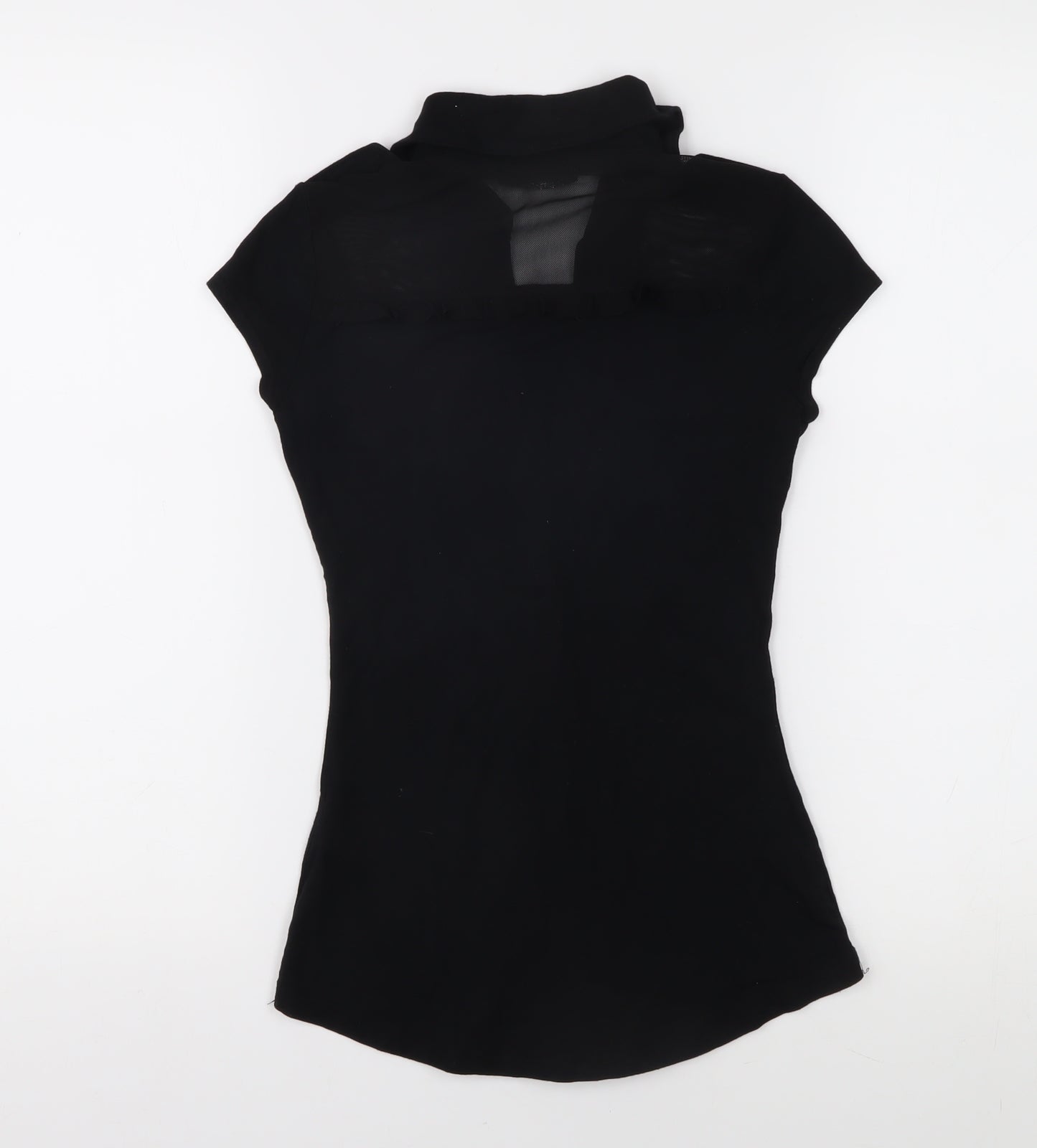 Jane Norman Women's Black Button-Up Shirt Size 8 Slim