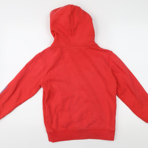 Animal Boys Red Pullover Hoodie - 9-10 Years, Casual