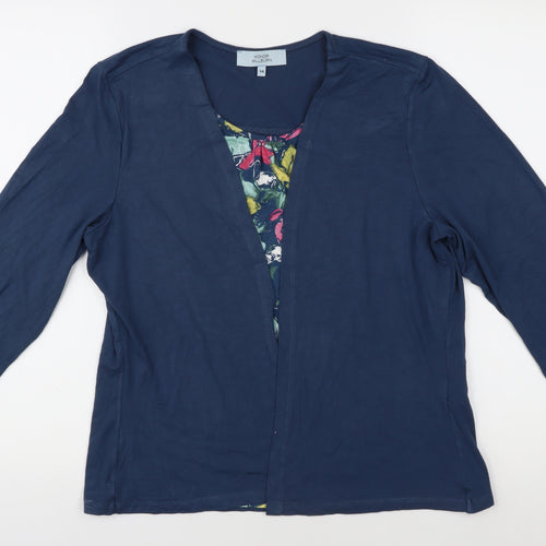 Honor Millburn Women's Blue 3/4 Sleeve Top Size 14