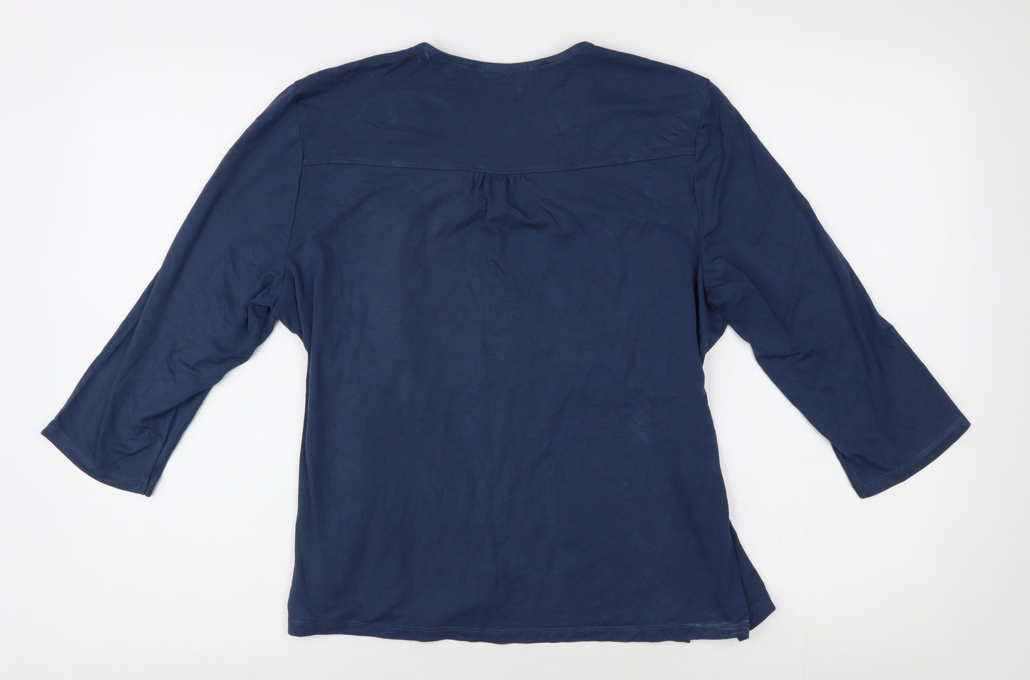 Honor Millburn Women's Blue 3/4 Sleeve Top Size 14