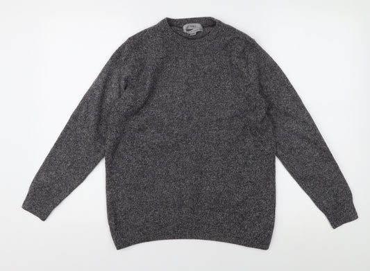 Marks and Spencer Grey Wool Pullover Jumper - M